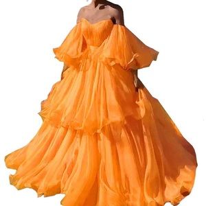 Custom Organza Tiered Dress